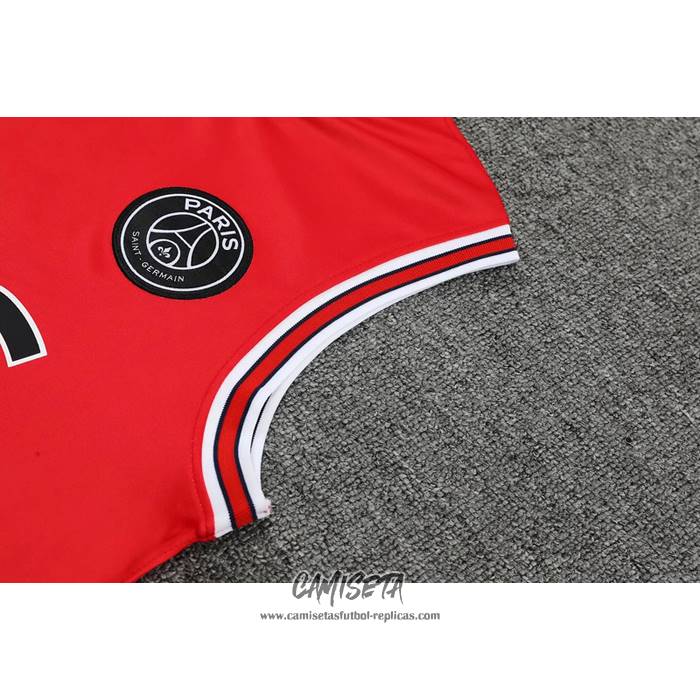 Camiseta de Entrenamiento Paris Saint-Germain Jordan 2022-2023 Sin Mangas Rojo